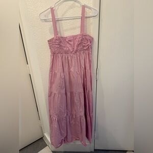 Pink Tiered Maxi Dress